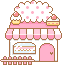 Sweet pink house home button II