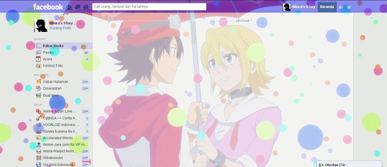 Facebook Theme - Sket Dance Bossun and Himeko