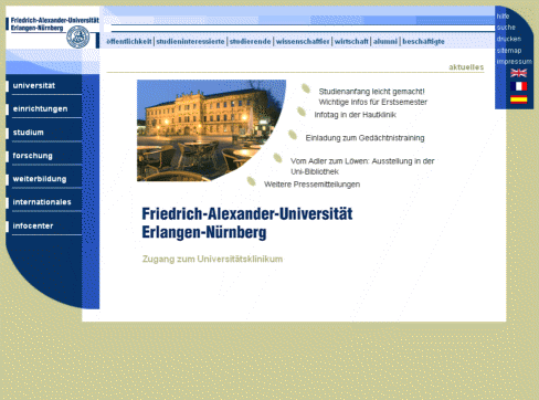Website: cleaner - www.uni-erlangen.de