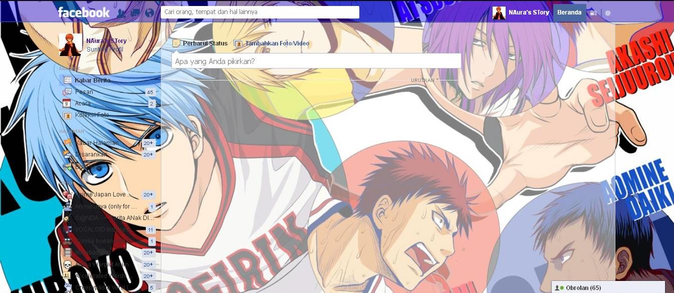 Facebook Theme - Kuroko no basuke wall