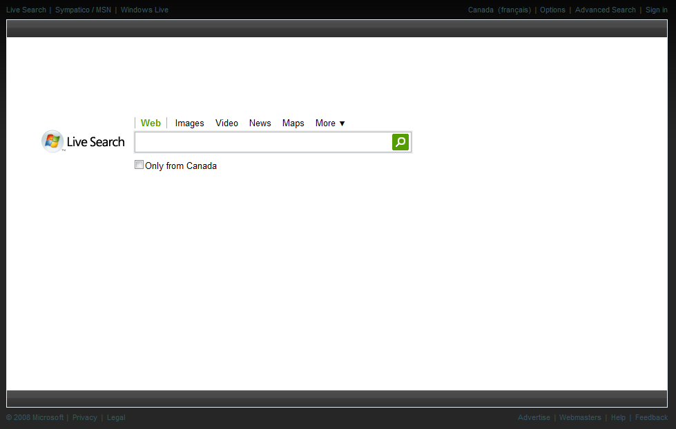 Dark Grey Live Search