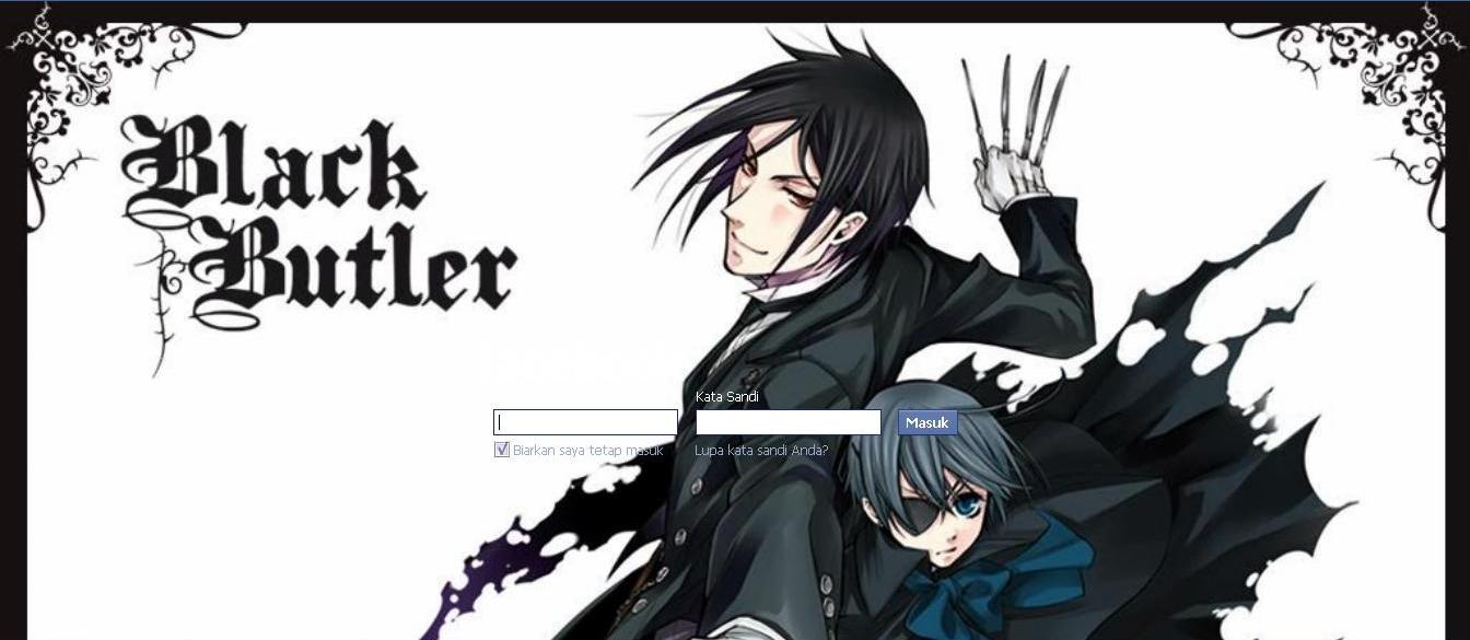 Facebook Login - Black Butler