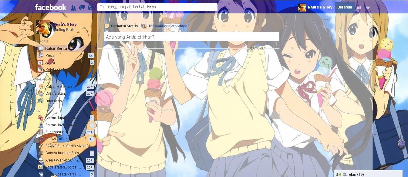 Facebook Theme - K-on