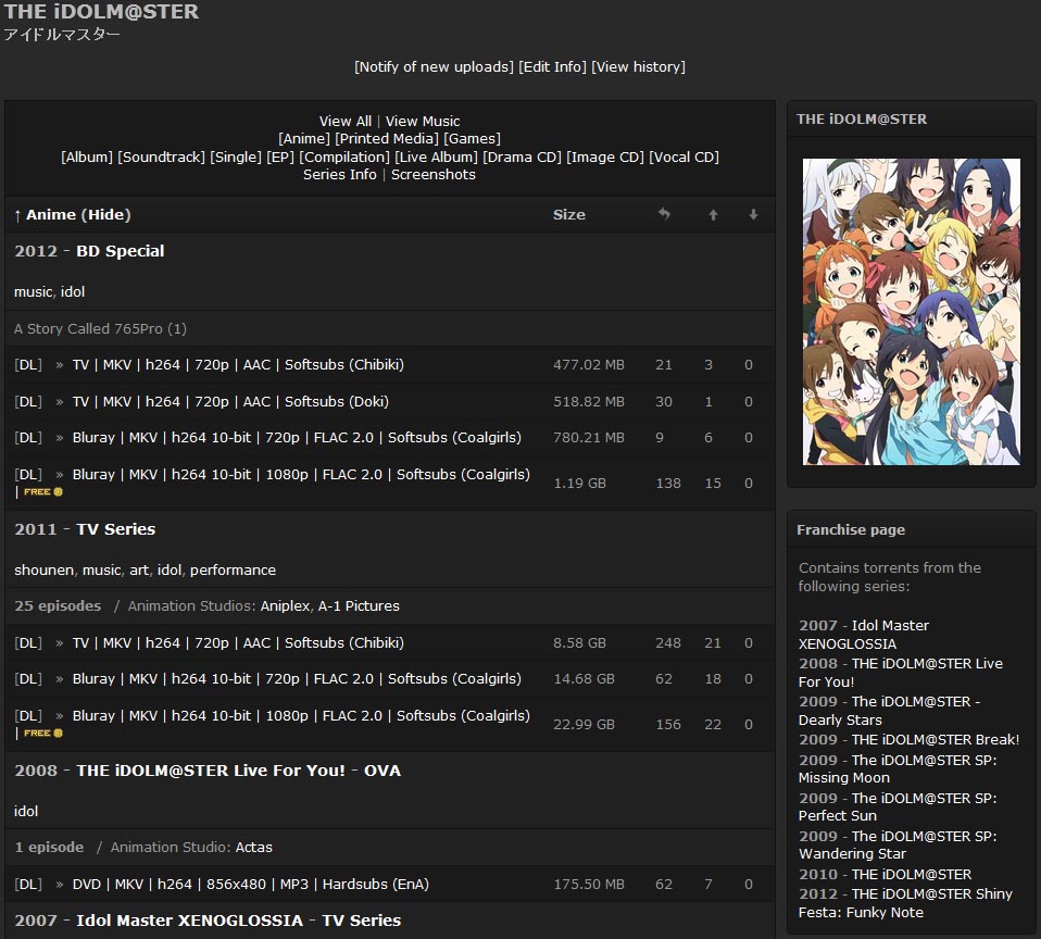 AnimeBytes (Dark) Category Color Fixer
