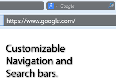 Customizable Navigation  and Search bars