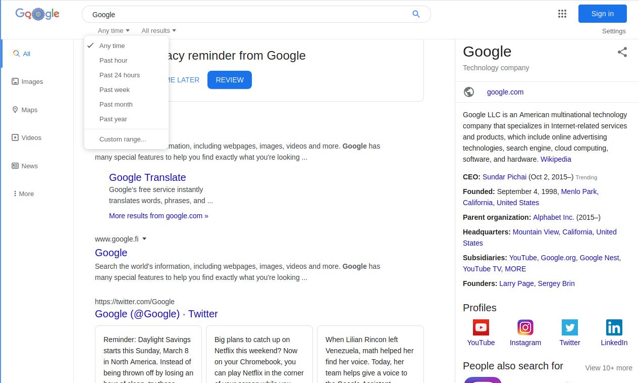 Google Static