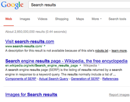 Underline Google Search Result Links