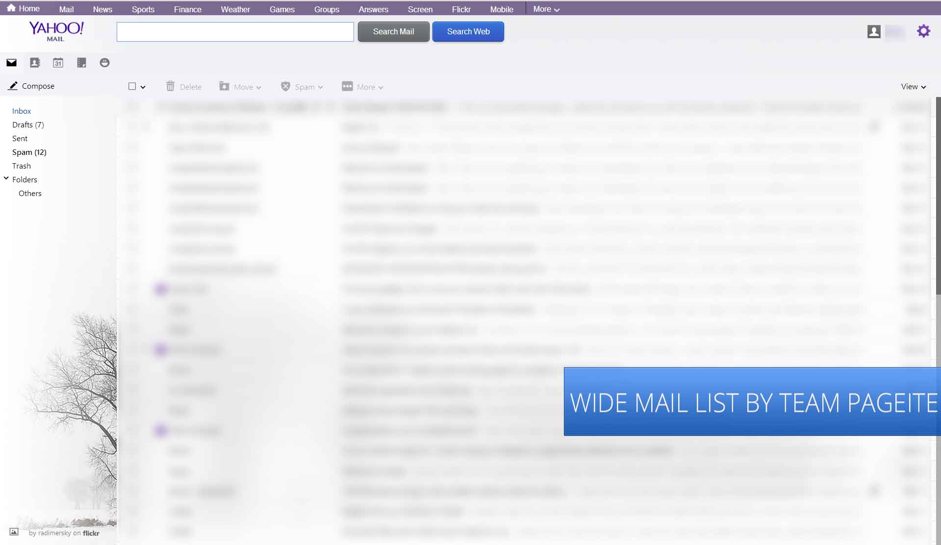 Yahoo! Mail Wide Fixed (*UPDATED MARCH*)