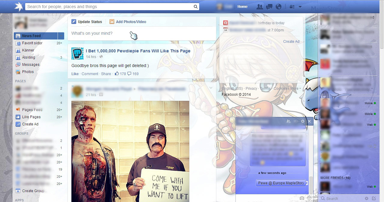 MapleStory Facebook by Sozu