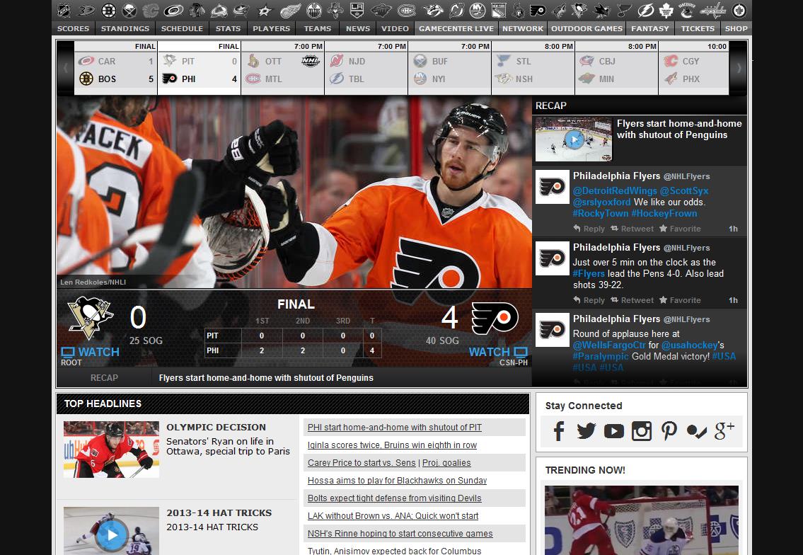 NHL.com GameCenter