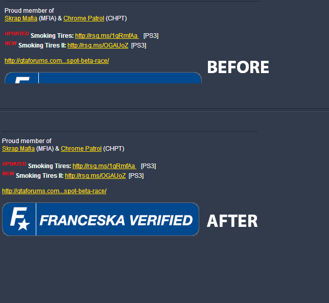 GTAForums: Signature Fix