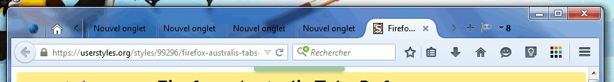 Firefox - Australis Tabs Defogger