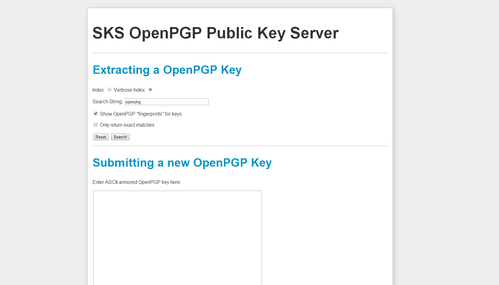 Better SKS PGP keyservers