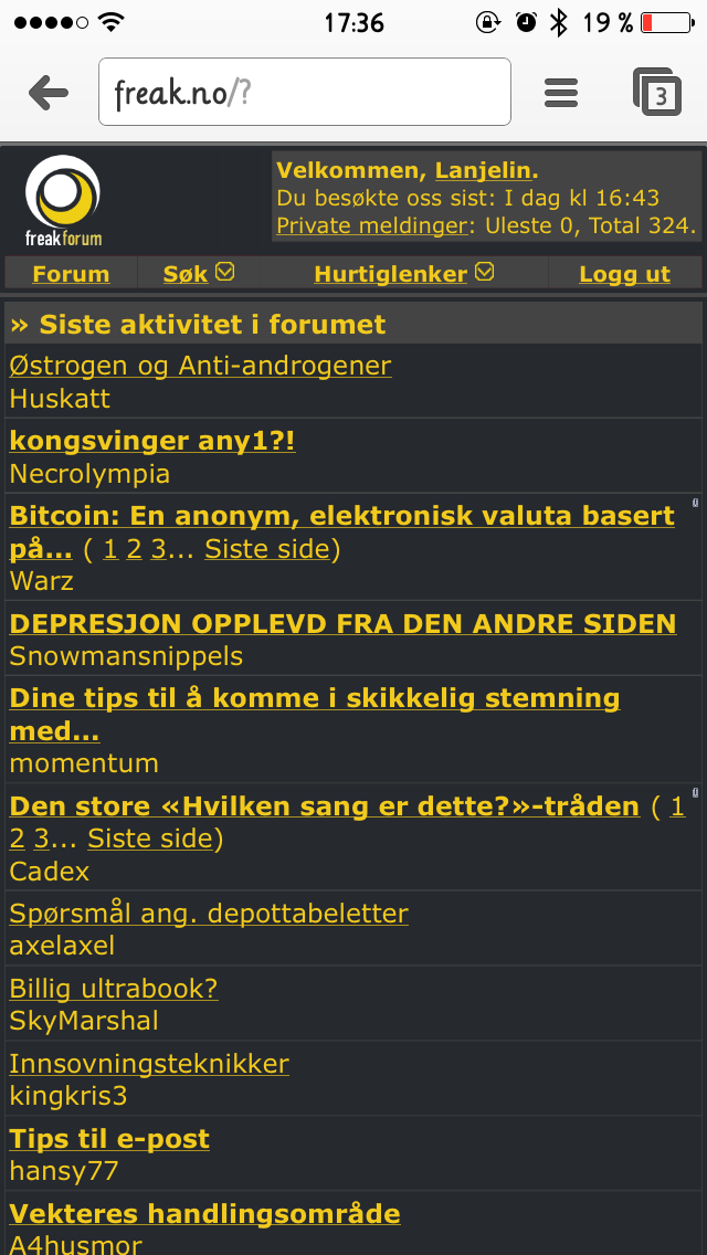 freak.no - oldskewl for mobil