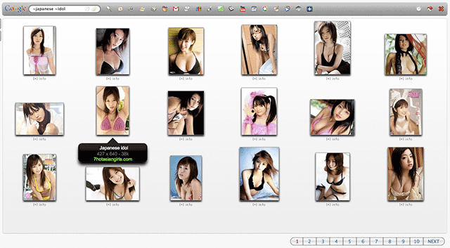 Google Images - Compact & Clean UI (light colors)