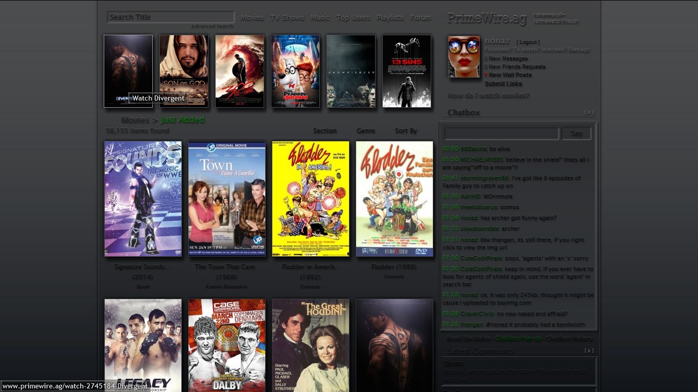 Ultimate Primewire dark reskin