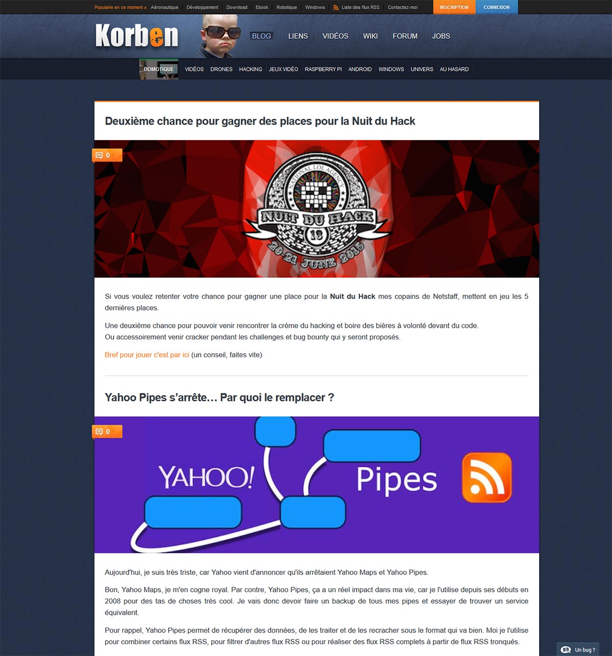 Korben - Ecrans larges - Clean & sans pub