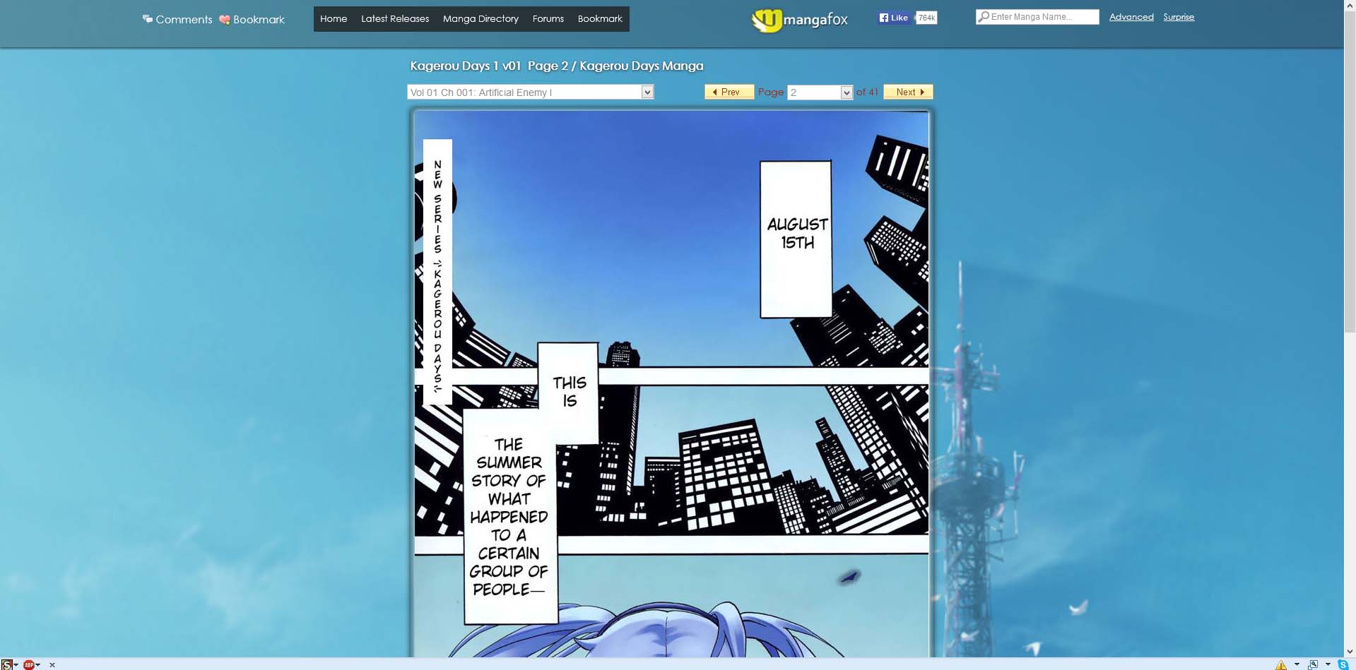 Mangafox Reader For reading only (firefox)