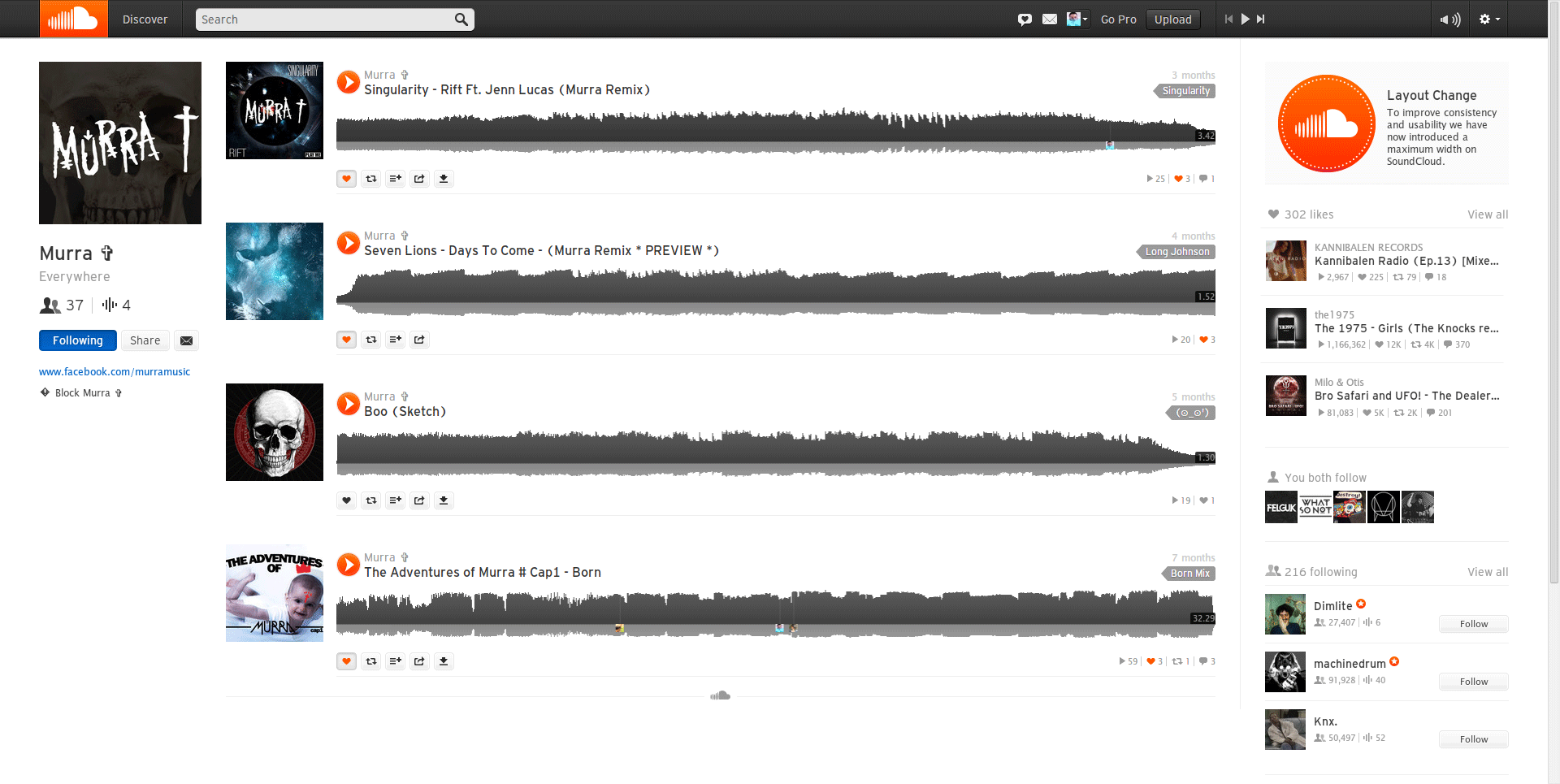 SoundCloud Full Width