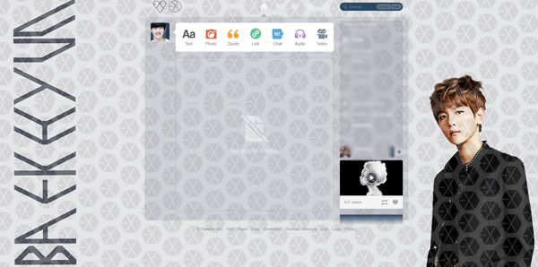 EXO - Baekhyun #1 (tumblr dashboard)
