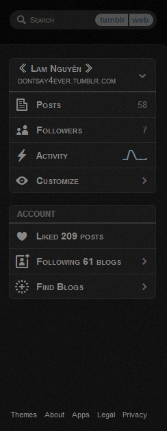 Tumblr: Hide Radar & Recommended Blogs