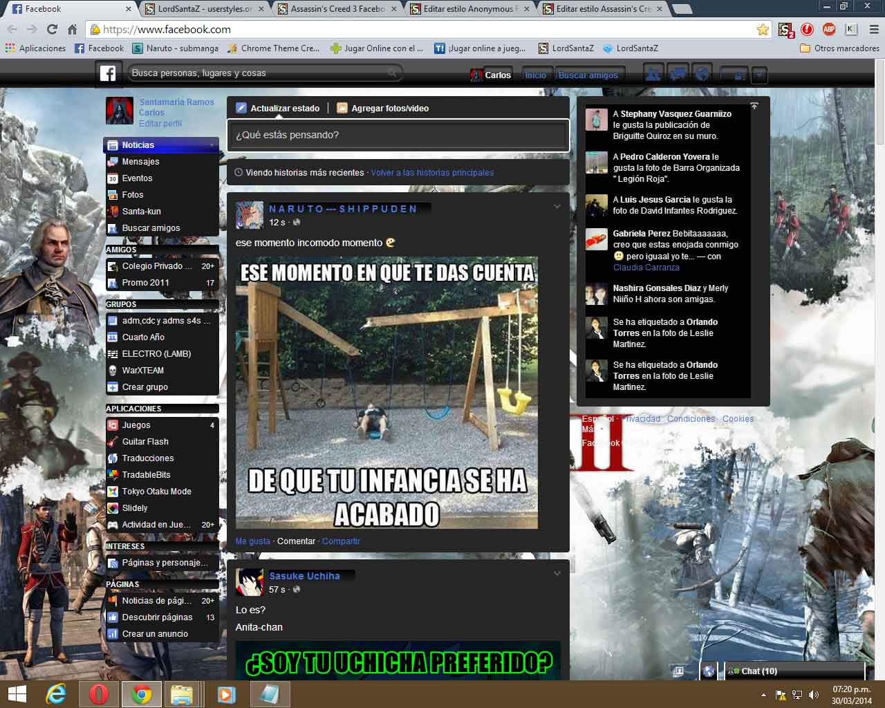 Assassin's Creed 3 Facebook by LordSantaZ V1