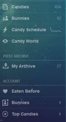 Candies Sidebar