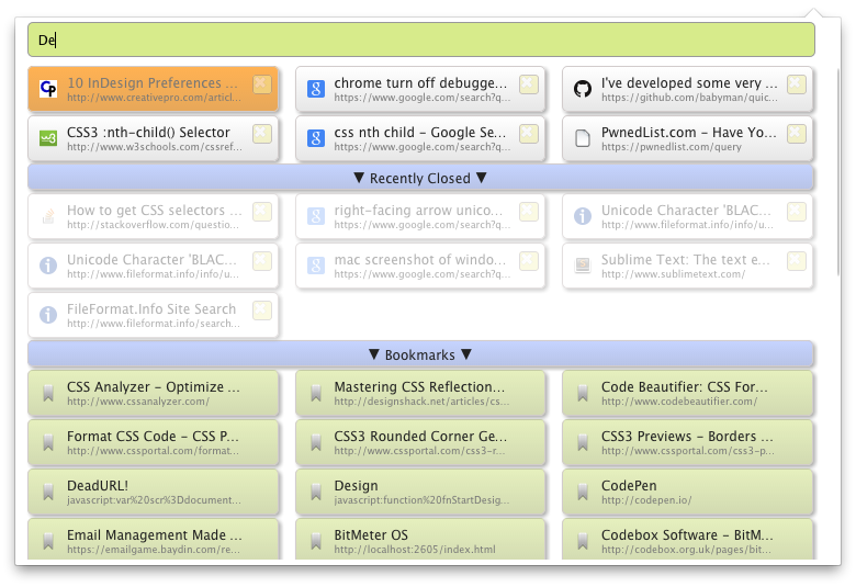 Better Styling for Chrome Extension: Quick Tabs
